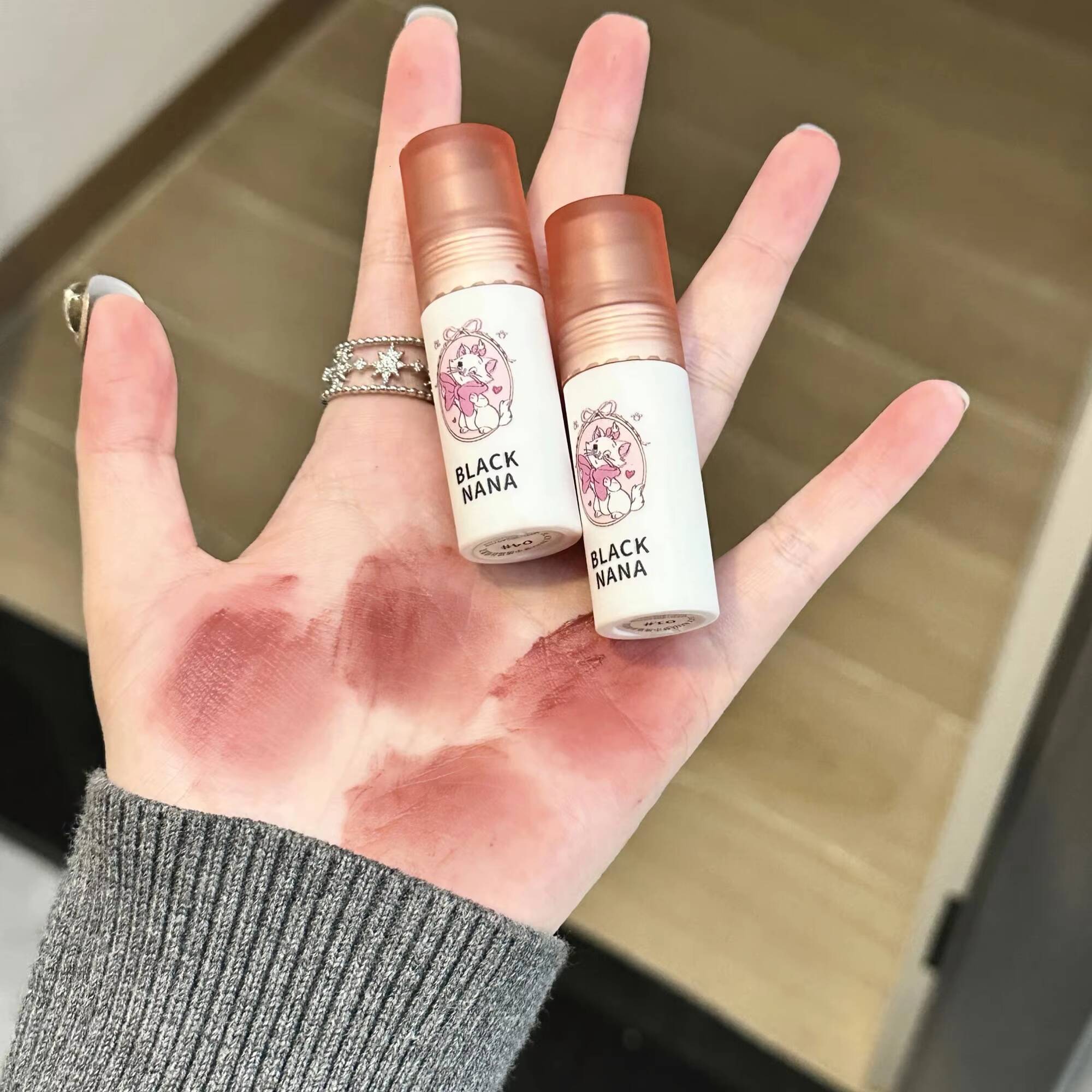 Mist Mud Matte Velvet Gloss Long-lasting Non-drying Nude Peach Lip Glaze Mousse Grey Pink Lipstick Korean Makeup happy