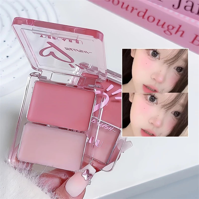 Water Light Peach Cream Blush Milk Pink Cream Natural Cheek Tint Brighten Waterproof Face Contouring Orange Blush Palette Makeup 250614