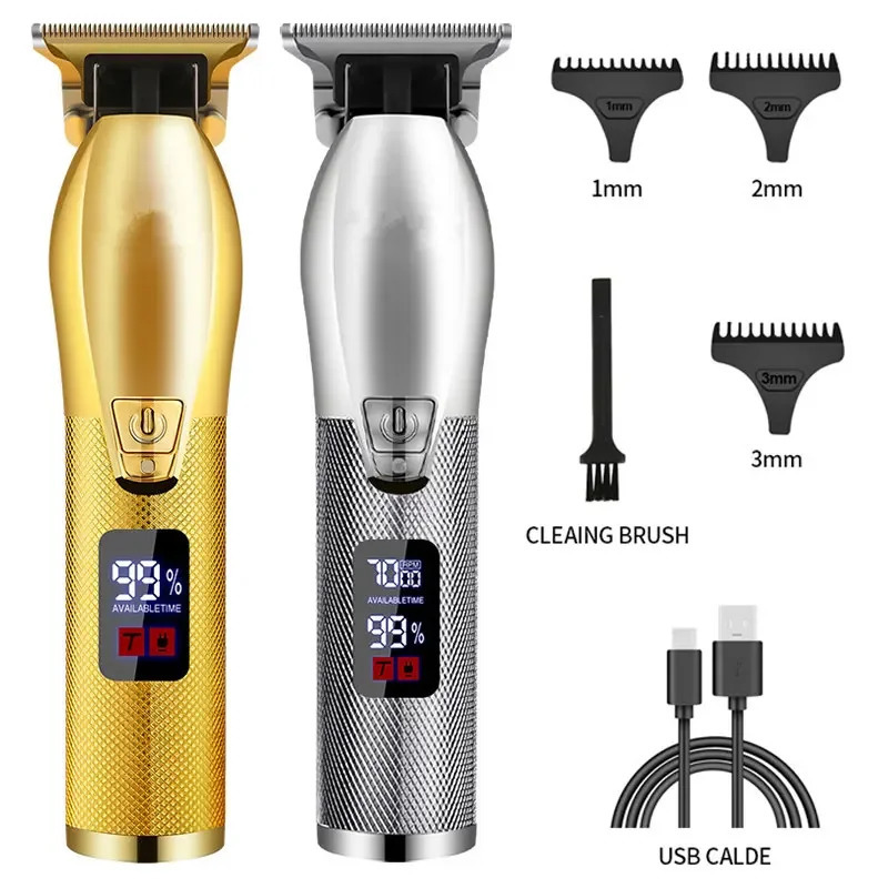 RESUXI Mens Professional Electric Hair Trimmer T9 USB Hair Clipper for Barber Shaver Trimmer Beard Razor Hair Cutting Machine 250612