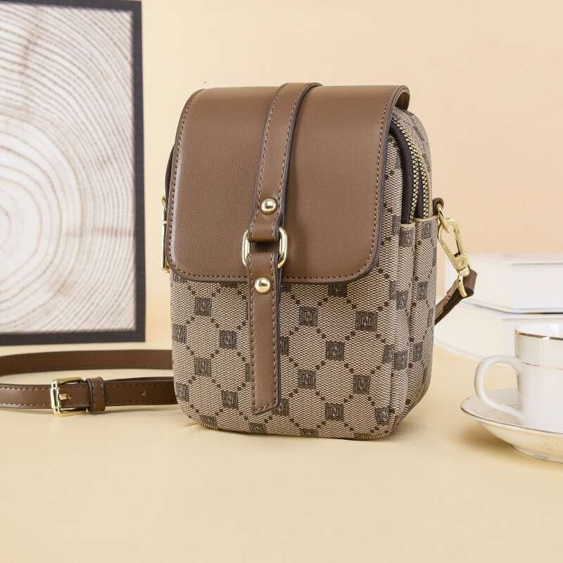 Phone For Women New Small High-End Fashion Printed Crossbody Large Capacity Multi-Compartment Women's Bag