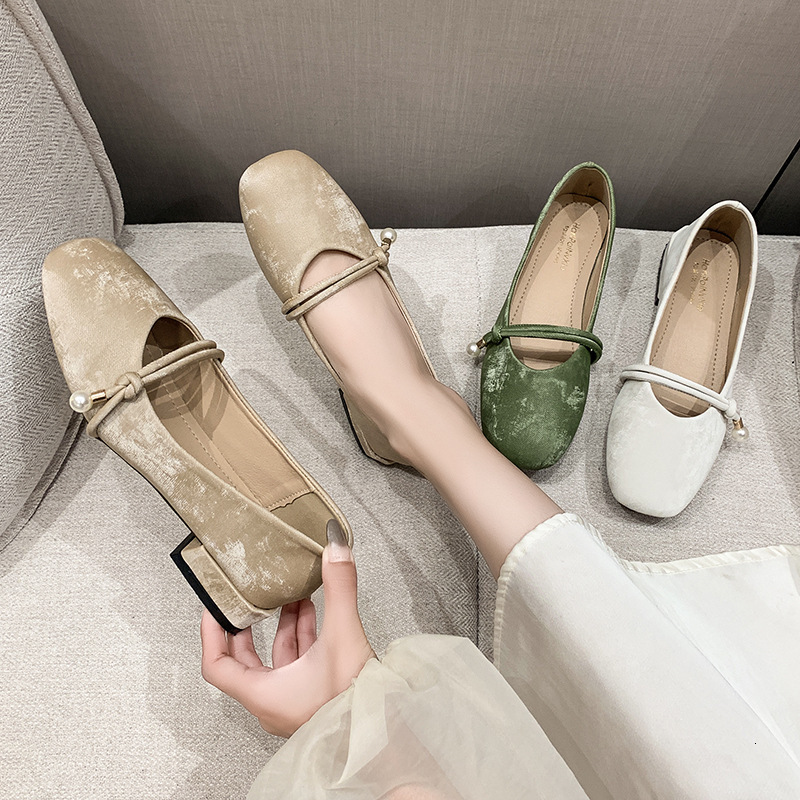 Ddmyoutdoor Mary Jane Fairy Dress Shoes For Women New Spring Autumn Gentle Flat Grandma Loafers Outdoor Shoes