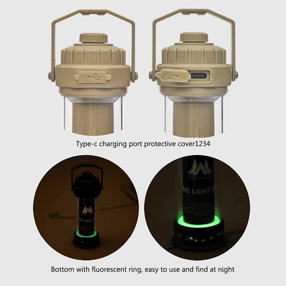 Hanging Tent Light Portable Lantern Camping Light for CARGO Lighthouse 2600mAh Rechargeable Lamp Waterproof Emergency Flashlight W250613