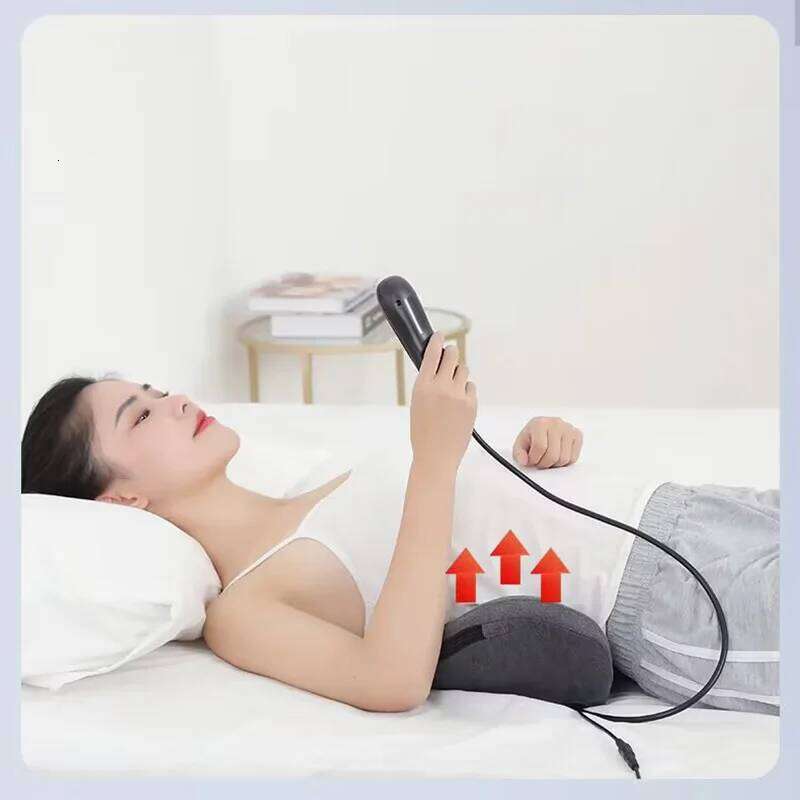 Electric Waist Massager Lumbar Vibration Cushion Relax Relief Pain Heating Health Care Traction Therapy Saude Back Body Massage