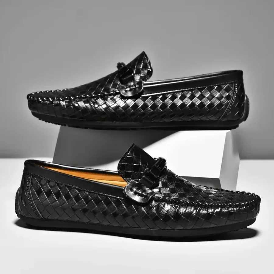 Fi Leather Men Casual Shoes Breathable Slip Dress Shoes High Quality Loafers Lightweight Driving Shoes Mens Shoes XJ250614