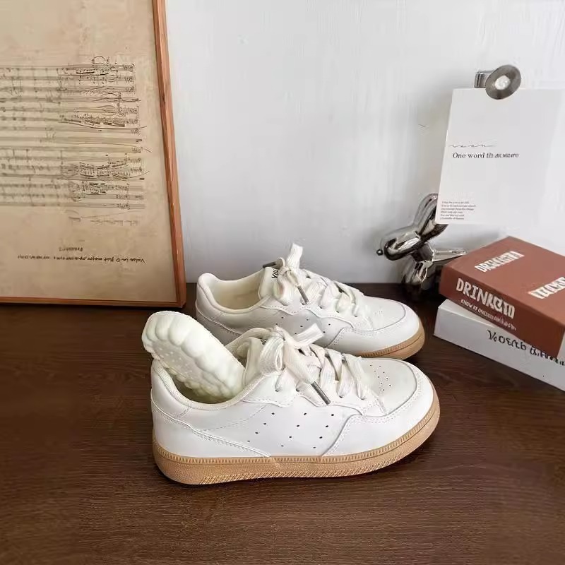 Ddmysports Winter New High Value Sports Casual White Sneakers Lace Up Versatile Comfortable Breathable Board Shoes Outdoor Shoes