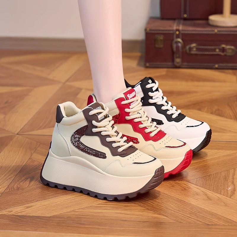 Ddmysports Dad Sneakers Spring And Autumn New Lightweight Soft Sole Sports Casual Versatile Height Increasing Women S Shoes For Petite Outdoor Shoes