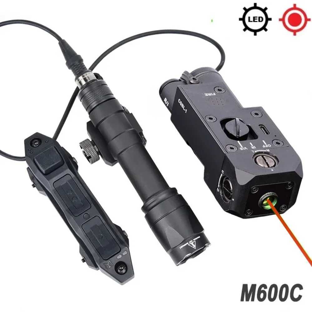 Tactical M600U M300A Hunting LED Flashlight CQBL-1 Red Green Dot Weapon Gun Light with Dual Function SwitchXJ250613
