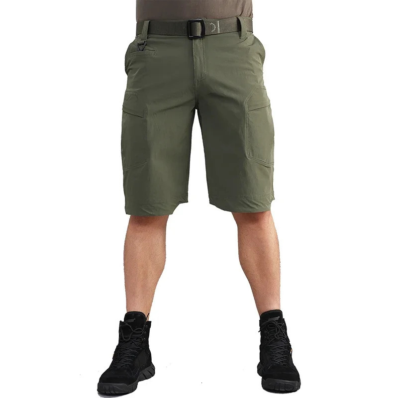 Mens Quick Dry Tactical Shorts Lightweight Stretch Outdoor Hiking Cargo with Multi Pockets 250614