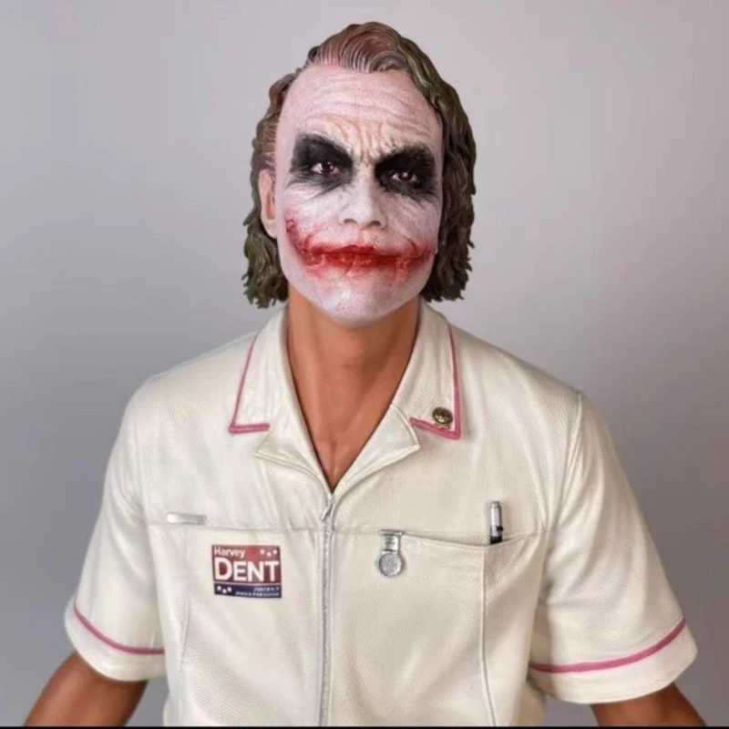 54cm DC Heath Ledger Nurse Uniform Joker Series Figure Joker Standing Scene Model Handmade Ornament GK Resin Statue Toys Gift XJ250614
