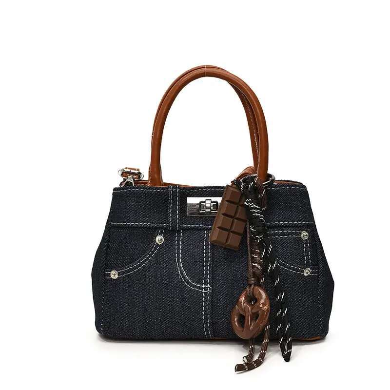 Designer Free Shipping Single Shoulder Bags Women Flap Square Bag Crossbody Cowboy Canvas Crescent Cross Bucket Free shipping