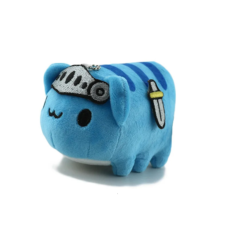 Bugcat Capoo Plush Toys Keychain Cute Blue Cat Erpillar Soft Stuff Animal Bag Accessories Pendant Boys Girls Birthday Gifts 250614