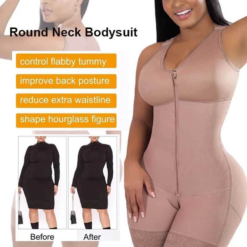 Womens Compression Corset Garments Abdomen Shaping Short Vest Girdle Postpartum Post Liposuction Bodysuit Fajas Colombianas XJ250614