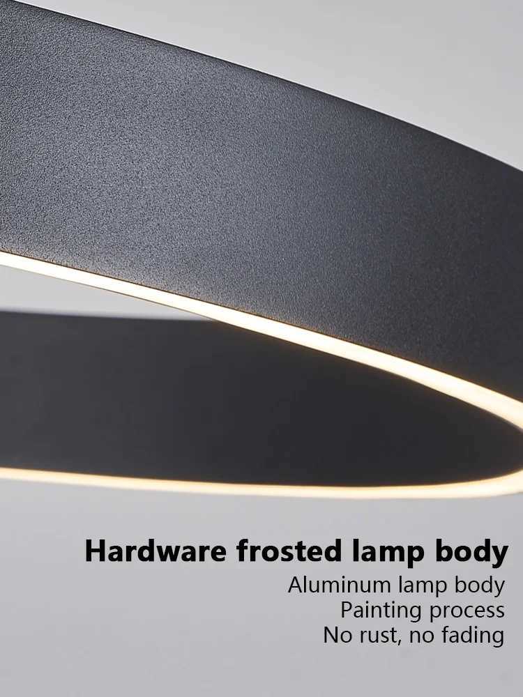 Ceiling lights for living room dining room bedroom kitchen light Nordic modern chandelier simple ring light LED pendants round lamps XJ2500613