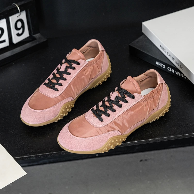 AIYUQI Women Sneakers 2025 Flat Non-slip Womens Moral Training Shoes Large Size Running Skateboarding Shoes For Women 250610