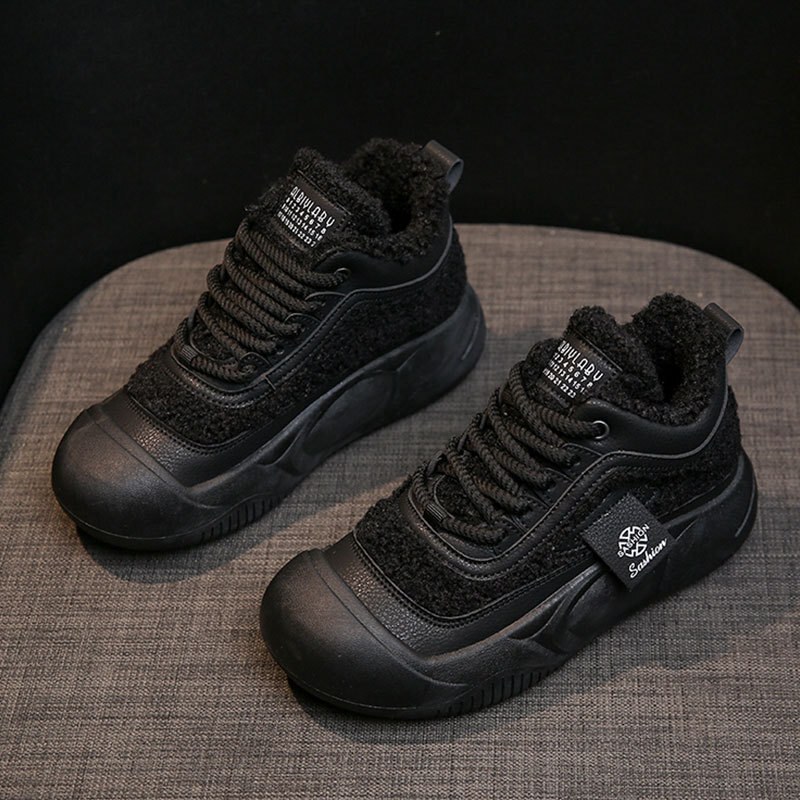 Ddmysports Martin Autumn Winter New Snow Fleece Lined Short Thick Sole Cotton Women S Shoes Boots Outdoor Shoes