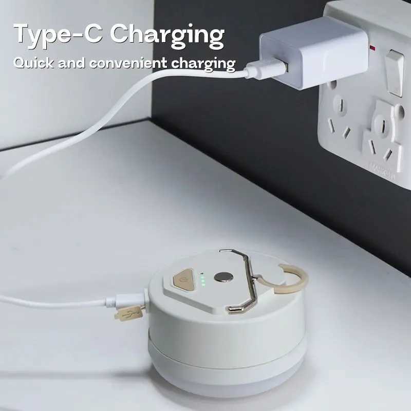 MOSLIGHTING Outdoor LED Camping Light 4 Modes MiNi Portable Hang Tent Lamp USB Rechargeable Portable Waterproof Emergency Light W250613