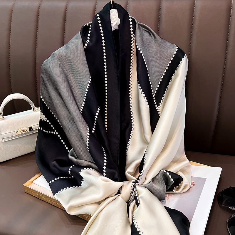 8162 Cashmere scarf fashionable twist long neck