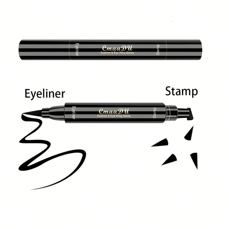 1 Pcs Black Wings Stamp Liquid Eyeliner Easy Cat Eye Template Makeup Tool -smudge Vamp Wing Lasting Waterproof -sweat 250614