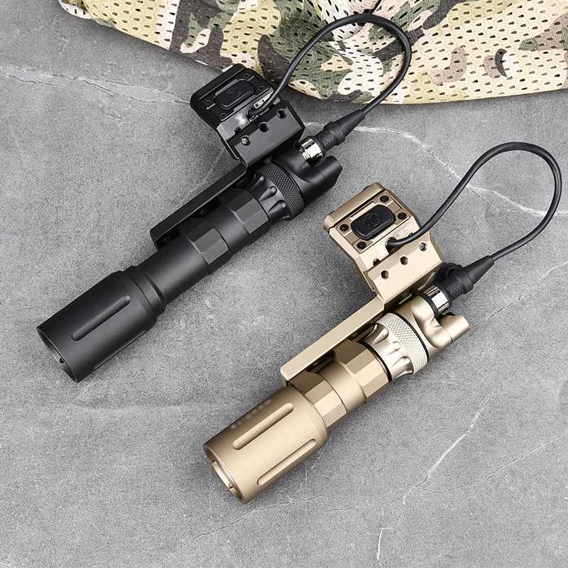 Tactical PLHV2 Modlit Flashlight 1300 lumens High Power PLH-V2 Scout Light Modbutton Switch Light Mount Base Airsoft Weapon Gear XJ250613