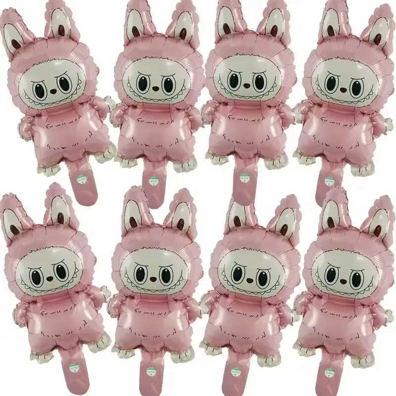 20pcs mini Labubu Theme Aluminum Film Balloon Childrens Birthday Party Decoration Balloon Baby Inflatable Toy Z250614