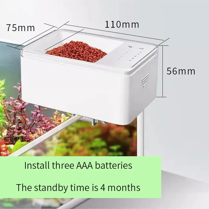 Small Fish Automatic Feeder Smart Fish Feeder Timing Quantitative Fish Tank Accessories Guppy Food Dispenser For Ornamental Fish 250613