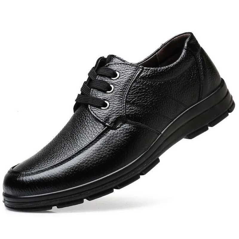 New Durable Leather Shoes for Men Fi versatile waterproof shoe Casual anti slip loafers New comfortable male work shoes XJ250614