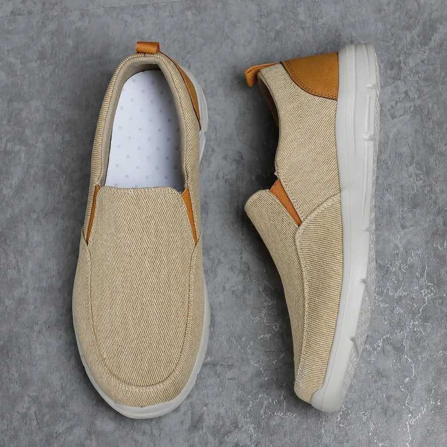 2025 Men Shoes Summer Canvas Shoes Breathable Comfortable Outdoor Slip Walking Sneakers Classic Loafers For Men men shoes XJ250614