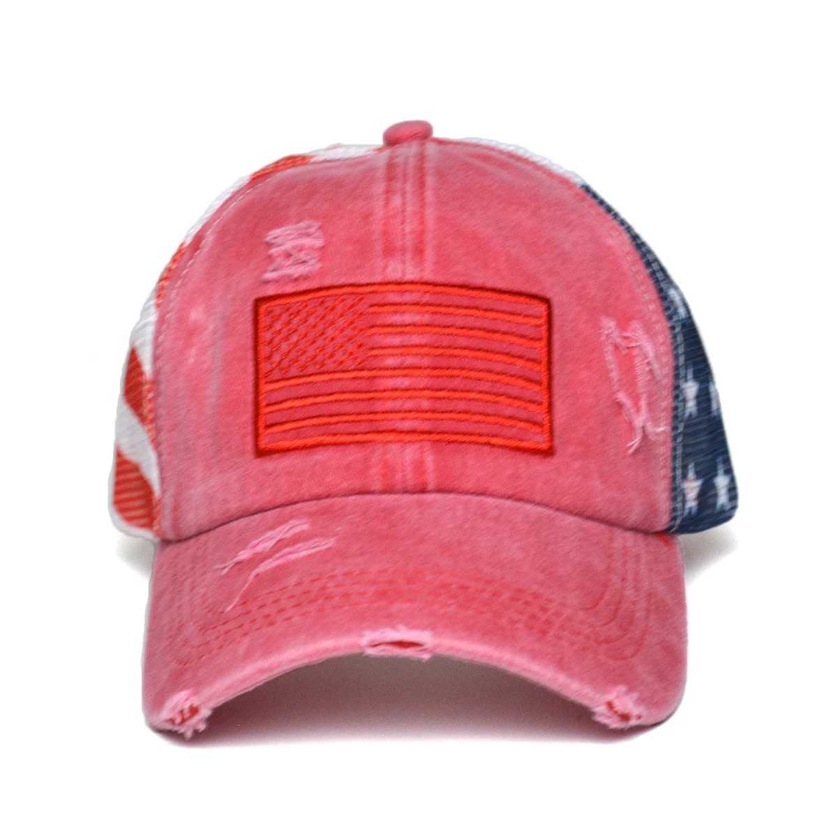 American Flag Camouflage Baseball Caps Mens Summer Hats Sunscreen Hats Womens Summer Hats Popular Tennis Hats W250614