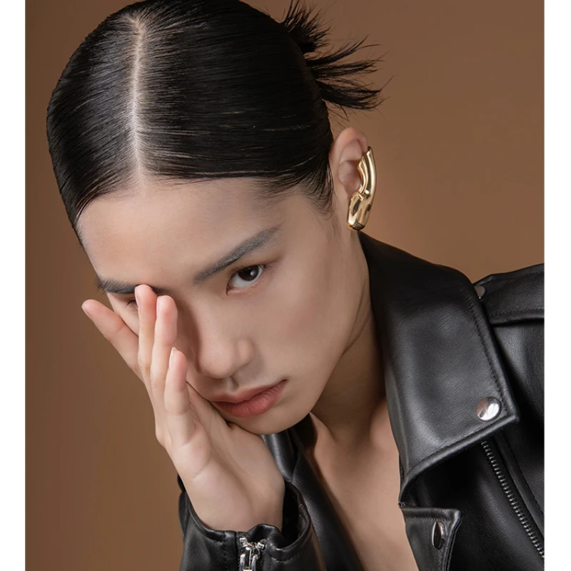Punk Vintage Half Ear Contour Metal Ear Clip Stud Earrings For Women girls Ear Bones Clip Fashion Earring Jewelry Gift 250610