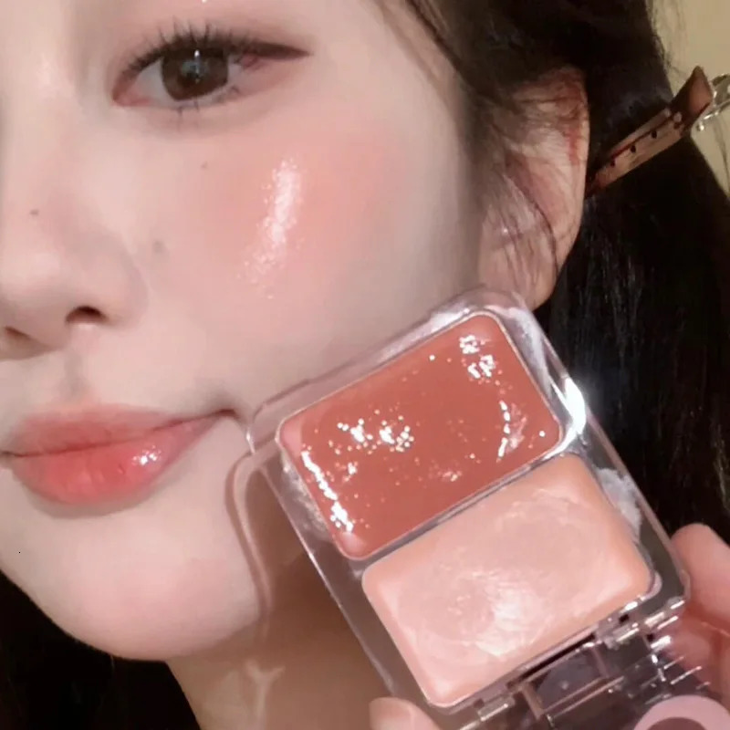 Water Light Peach Cream Blush Milk Pink Cream Natural Cheek Tint Brighten Waterproof Face Contouring Orange Blush Palette Makeup 250614