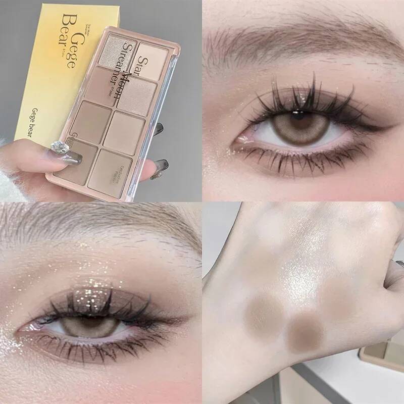 New Multi-color Eyeshadow Palette Waterproof Shimmer Pearlescent Matte Eye Shadow High Color Rendering Eyes Natural Pigments