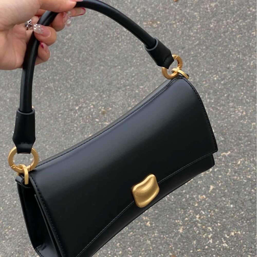 Black Underarm for Women New High-Quality Texture Niche Design Single Shoulder Handbag Small Square Crossbody Bag