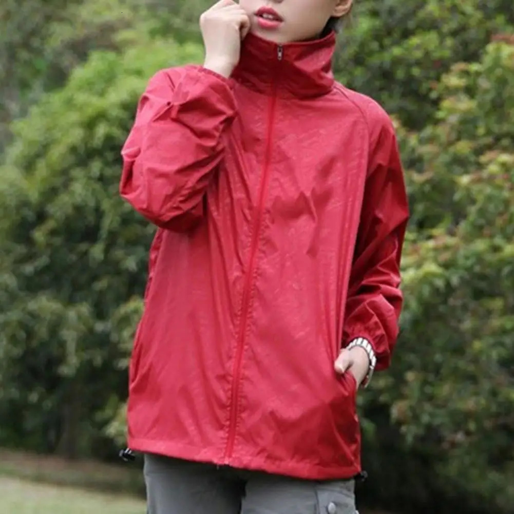Women Men Windproof Coat Outdoor Jacket UltraLight Windbreaker Solid Quick Dry Casual Waterproof Sunscreen Sports Coat 250614