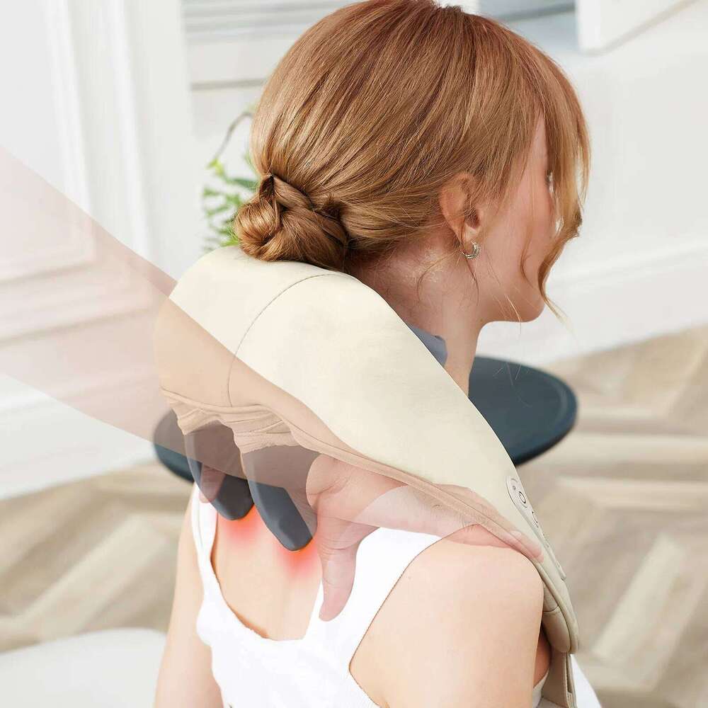 Mebak Electric Cervical Trapezius Muscle Shoulder Neck And Back Massager Wireless Full Body 4D Kneading Massage Hine