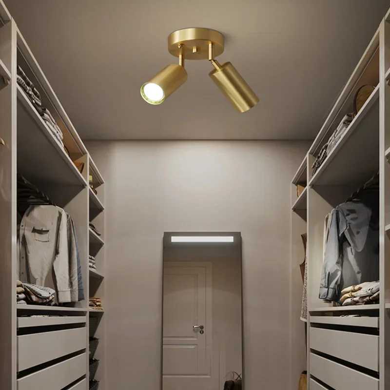 Modern GU10 LED Study Ceiling Lights Kitchen Fixtures Dining Room Background Decoration Lampshade Adjustable Stairs Aisle Lamp XJ2500613