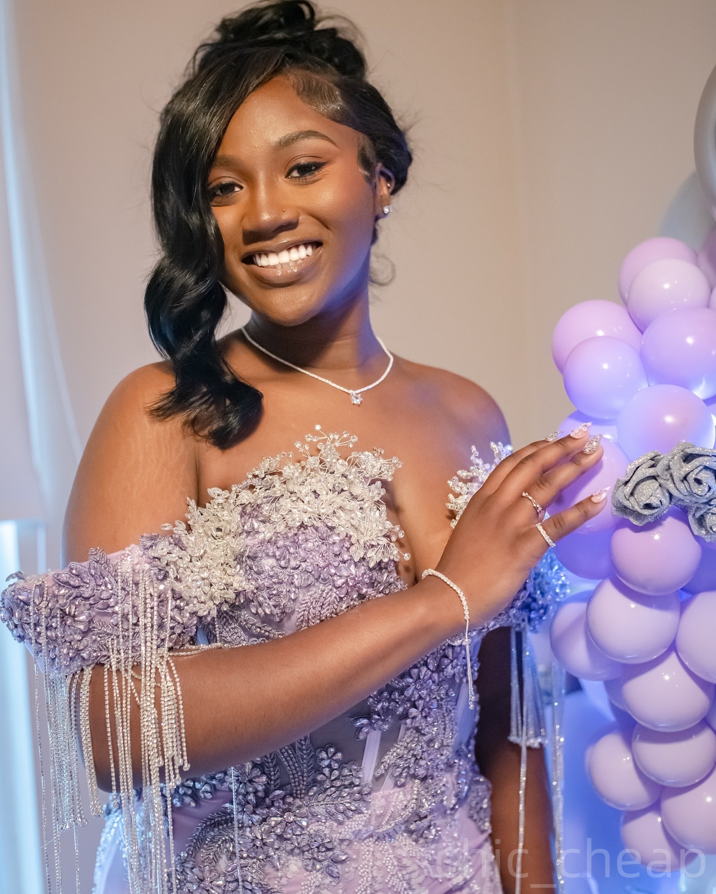 Lilac Mermaid Prom Dresses 2025 Lace Crystals Beadings Luxurious Evening Formal Party Second Birthday Engagement Gowns Plus Size Dress For Special Occ