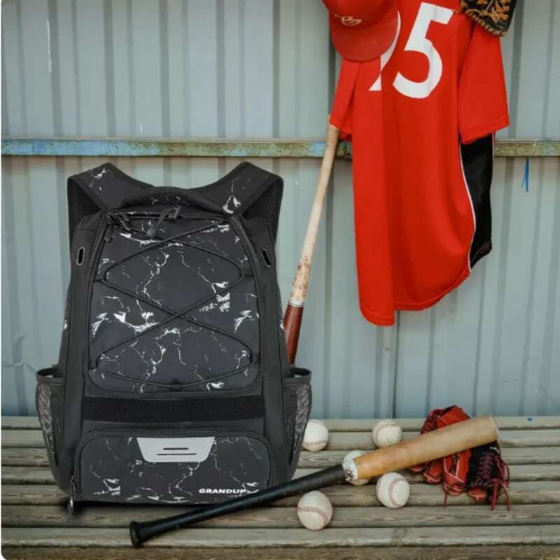 Baseball Backpack With Shoes Compartment Outdoor Softball Bat For Youth Adult Large Capacity Sports Shoulder Bag