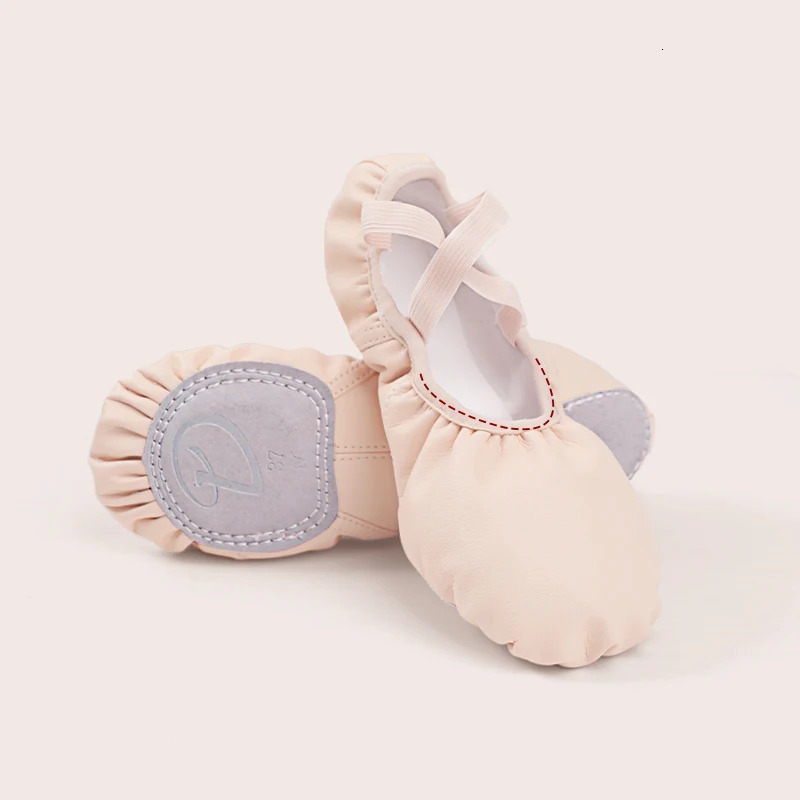 Women Leather Ballet Shoes Ballet Dance Slippers Kids Girls Split Sole Leather Shoes for Dancing 250613