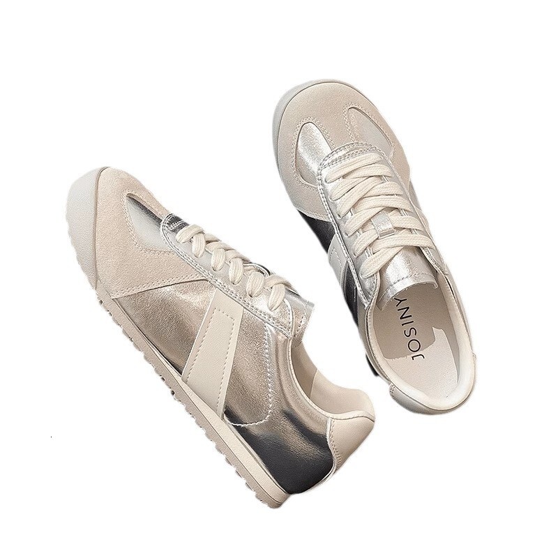 Ddmysports Silver German Training For Women New Autumn Winter Lightweight Soft Sole Casual Versatile Flat S Shoes Outdoor Shoes