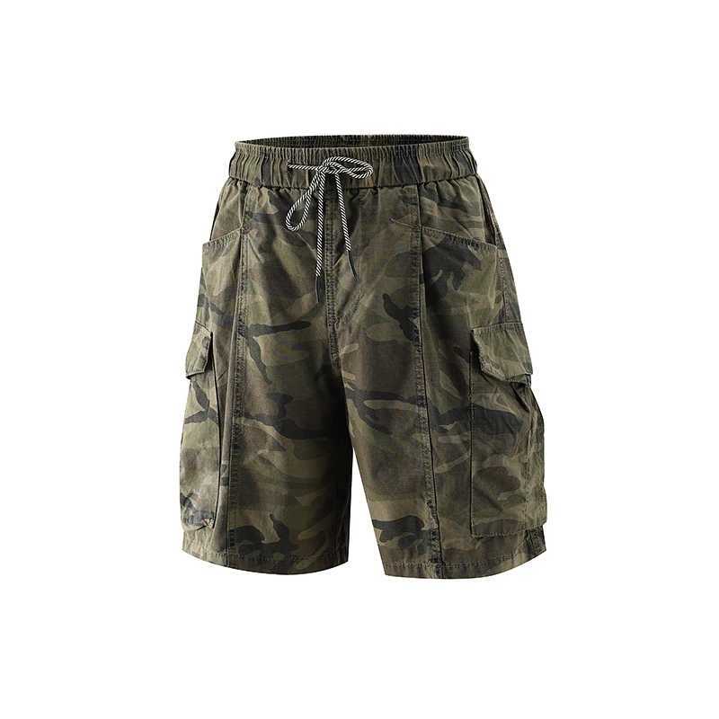 Summer New Mens Casual Sports Shorts Loose Outdoor Overalls Multi-pocket Fashion Cotton High Quality Basketball Shorts W250614