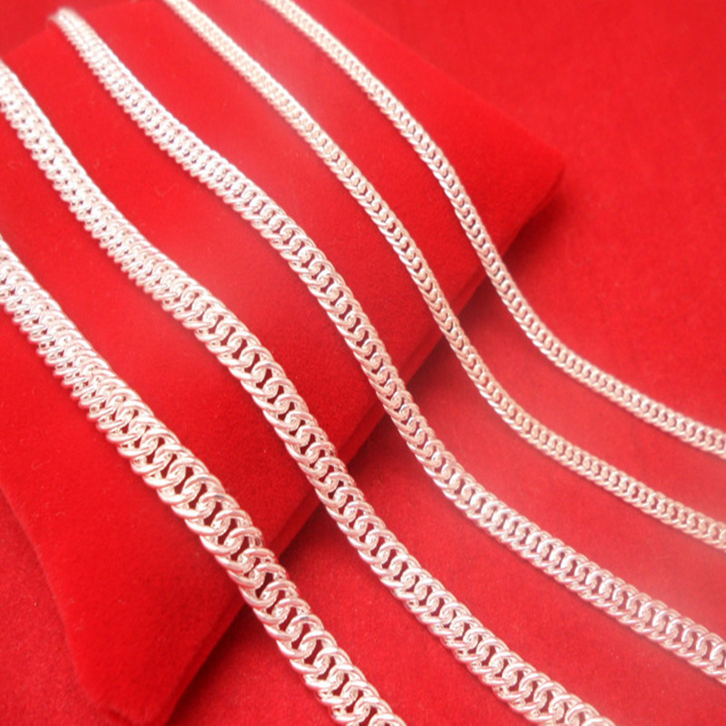 2025 Choucong Brand 925 Sterling Silver Plated Cuba Hiphop Simple Fashion Jewelry High Quality Ladies Men Link Whip Chain Necklace For Lover Gift