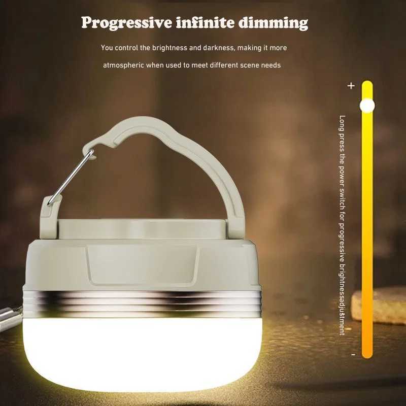 Camping Lamp Ultra Long Endurance Ultra Bright Mini Tent Lamp Canopy Atmosphere Camping Lamp Outdoor Rechargeable Lighting Lamp W250613