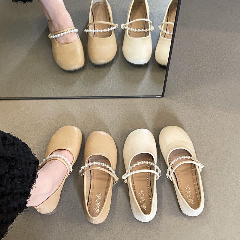Ddmyoutdoor Autumn Korean Style Mary Jane With Skirts Soft Sole Women S Evening Gentle Low Heel Fashion Single Shoes For Outdoor Shoes
