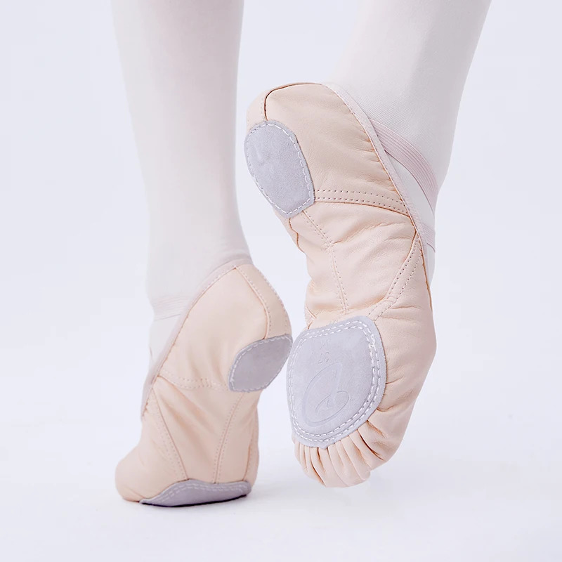 Women Leather Ballet Shoes Ballet Dance Slippers Kids Girls Split Sole Leather Shoes for Dancing 250613