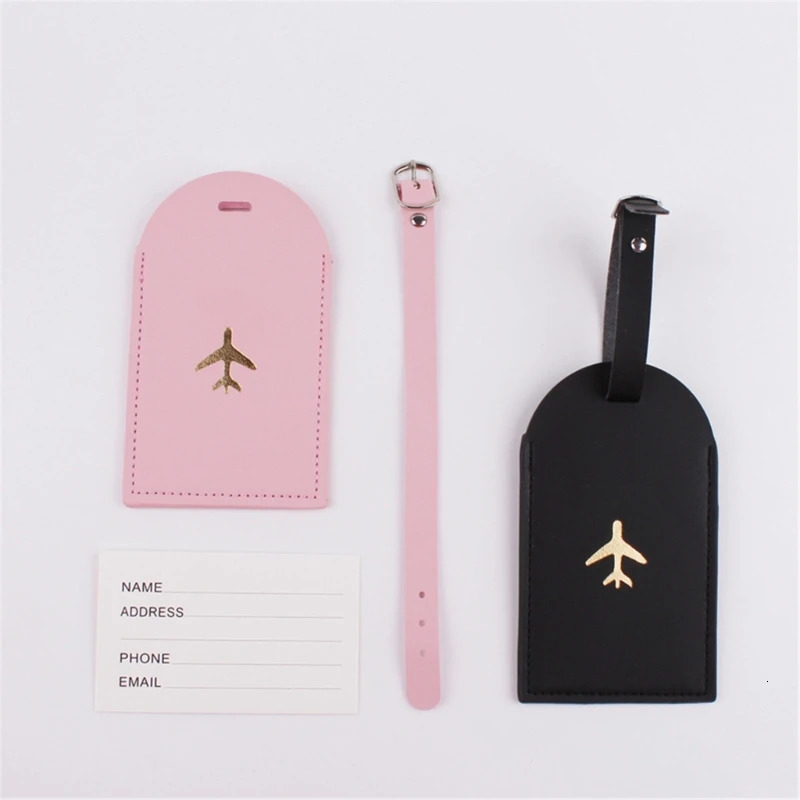 Leather Suitcase Luggage Tag Label Bag Pendant Handbag Portable Travel Accessories Name ID Address Tags for Women Men 250614