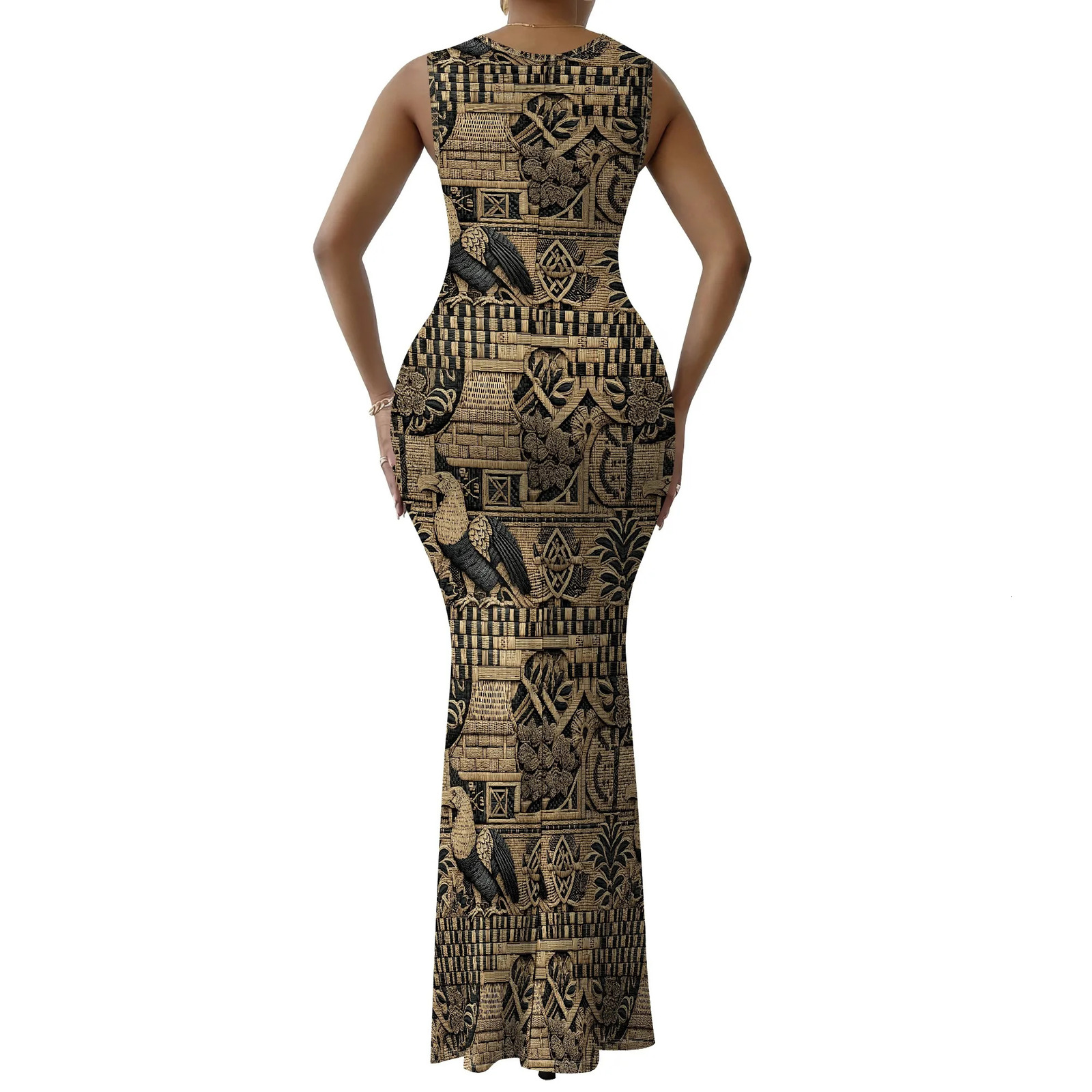 y African Print Bodycon Dress Womens Sleeveless Maxi XS2XL Stylish Casual or Cocktail Dress 250614