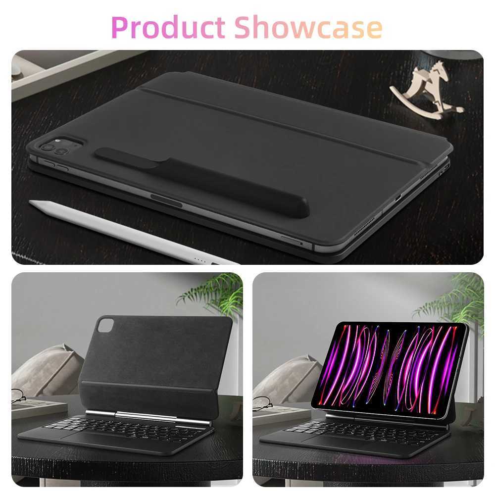 2025 Magic Keyboard Case for iPad Pro 11 M4 iPad Air 4/5/6 10th Generation 12.9 13 Smart Bluetooth Multi-Touch Trackpad Keyboard X250614