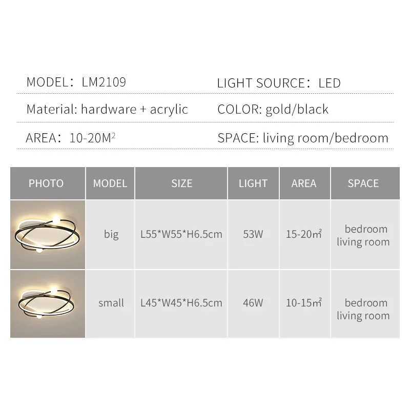 Modern Style LED Lights for Bedroom Living Room Study Ceiling Lamp Ring Simple Remote Control Light Hanging Lamps for CeilingXJ2500613
