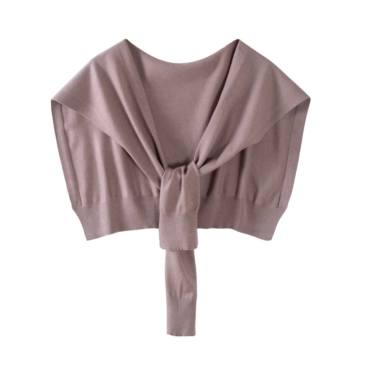 K1018 Practical small single item autumn and winter small shawl knitted ladies outer wear knotted waistcoat shoulder guard neck fashionable solid colo