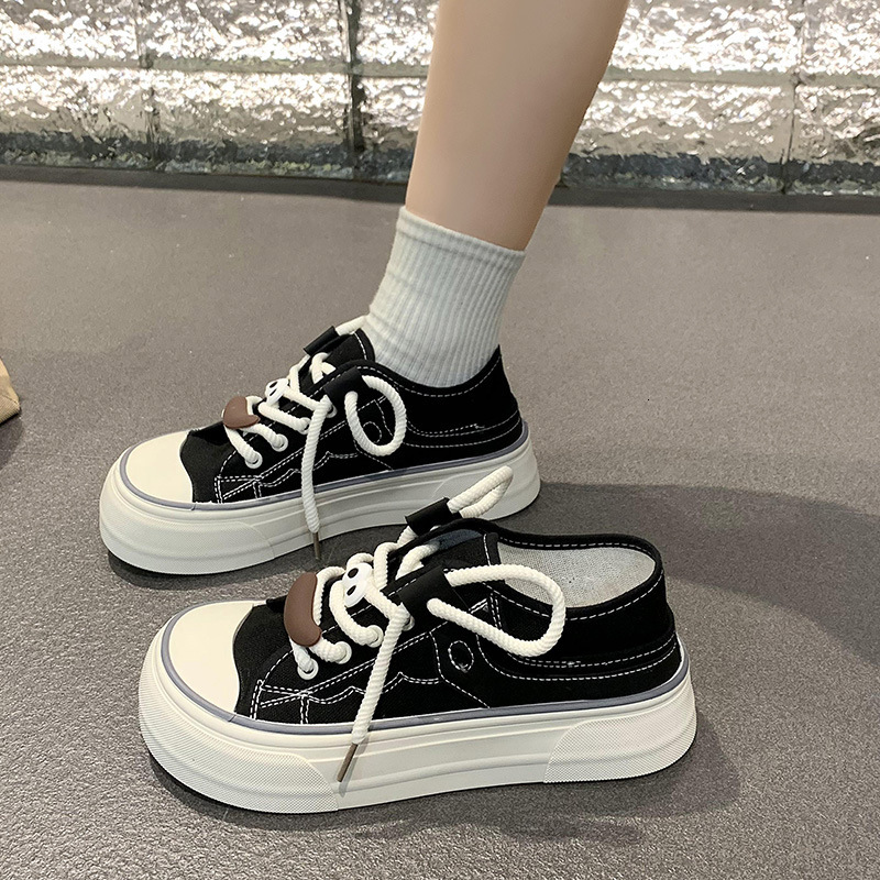 Ddmyoutdoor Mango Canvas For Women New Summer Cute Big Head Niche Versatile White Shoes To Match Skirts Outdoor Shoes